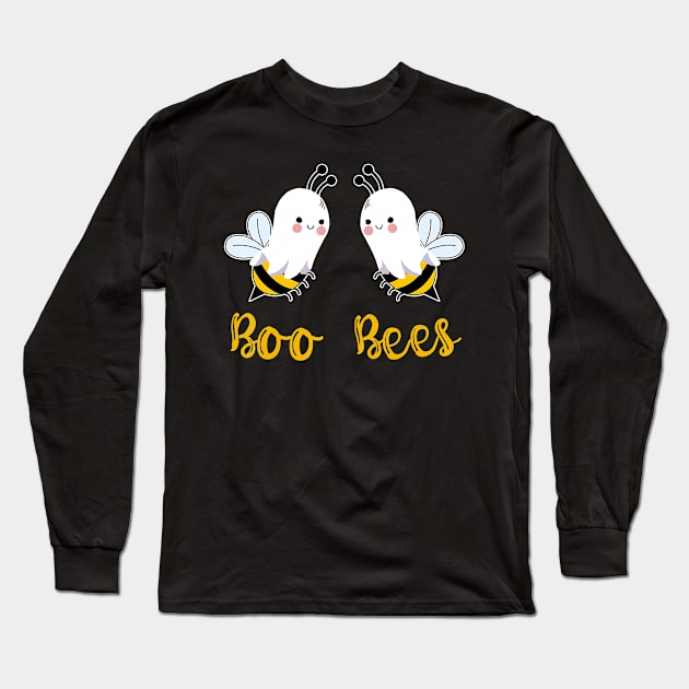 Boo Bees Funny Halloween Matching Costume Long Sleeve T-Shirt by JaydeMargulies